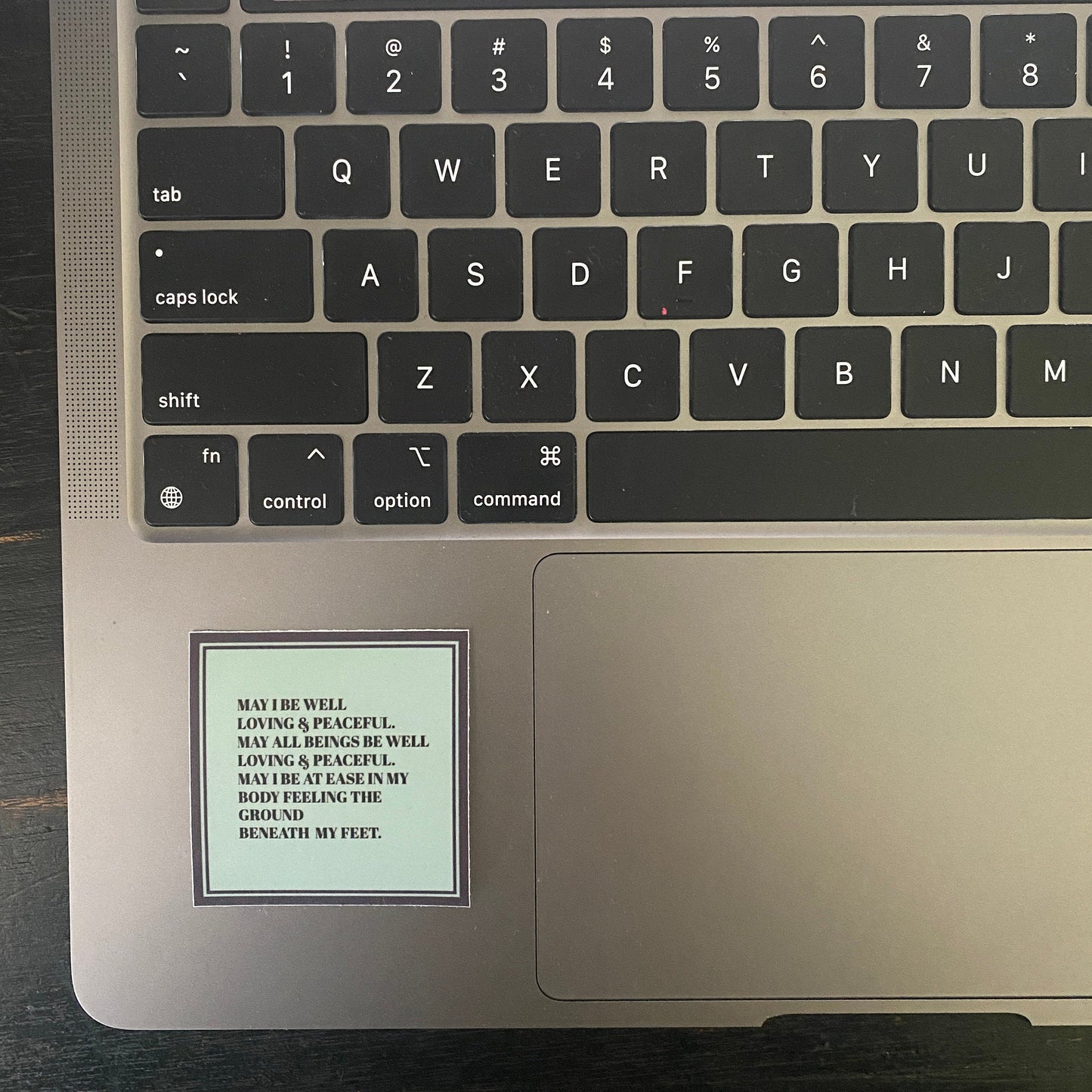 Buddhist Prayer 2" Square Vinyl Sticker "May All Beings Be Well-Loving-Peaceful" | Mettā Prayer Sticker | Made in the USA
